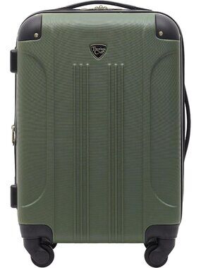 Expandable 22" Hardside Spinner Luggage in Thyme Green - Stylish & Durable